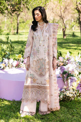 3-PC Unstitched Embroidered Lawn Riwayat By Ramsha | Y-1308